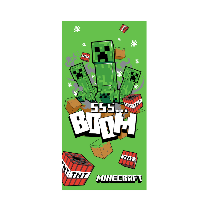 Minecraft Boom  -  Håndklæde - Geekd.dk