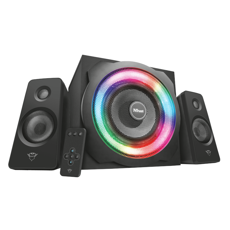 Trust Gxt 629 Tytan Rgb Illuminated 2.1 Speaker Set Højttaler - Geekd.dk