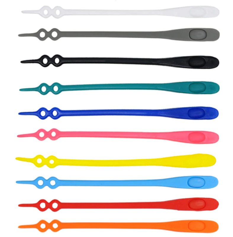 V-laces Gummi Snørebånd - Mange Farver