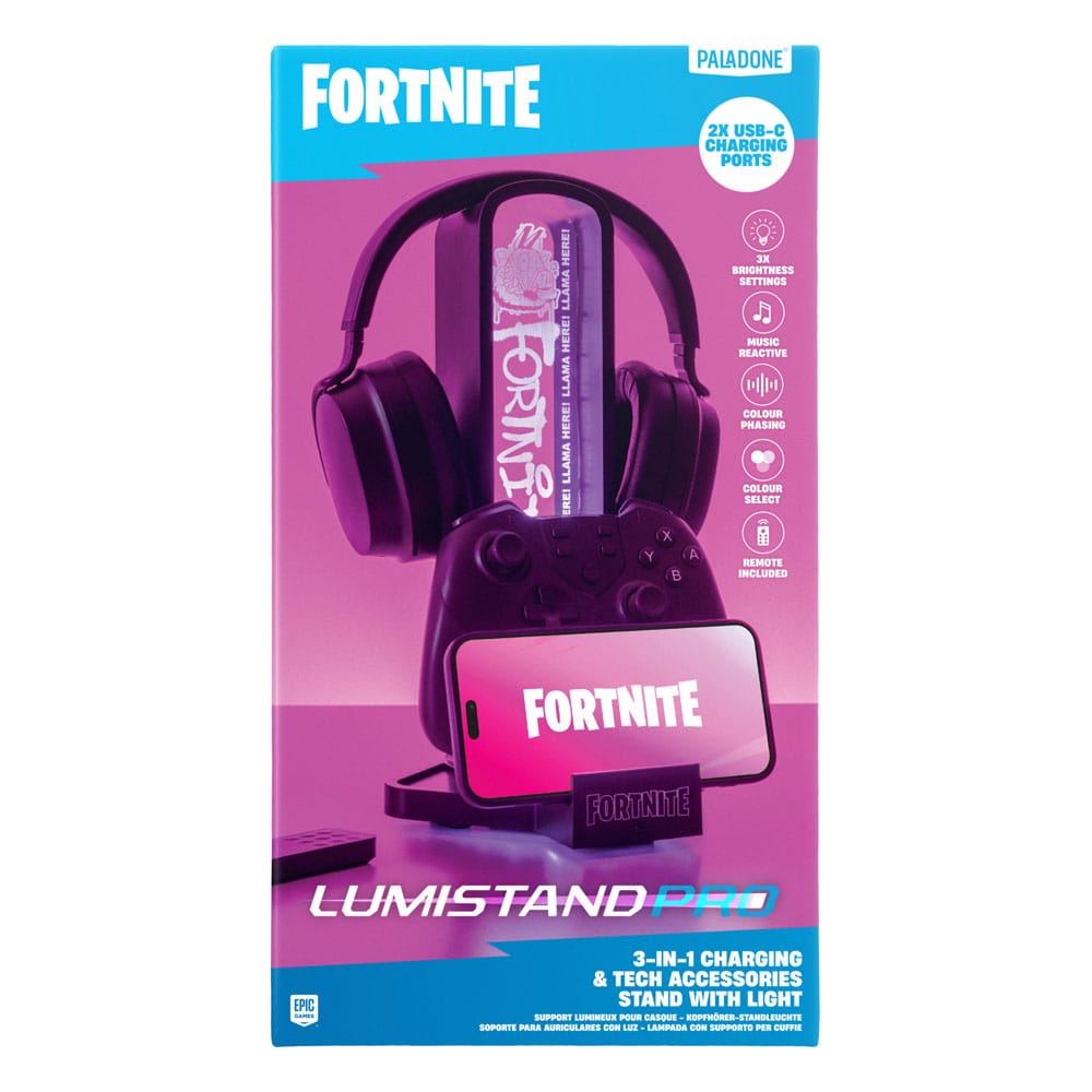 Fortnite Desk Headphone Stand With Light Headset Stander - Geekd.dk