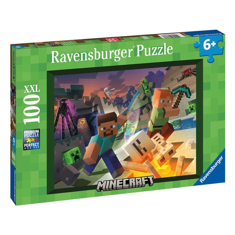 Minecraft Jigsaw Monster Minecraft (100 Brikker) Puslespil - Geekd.dk