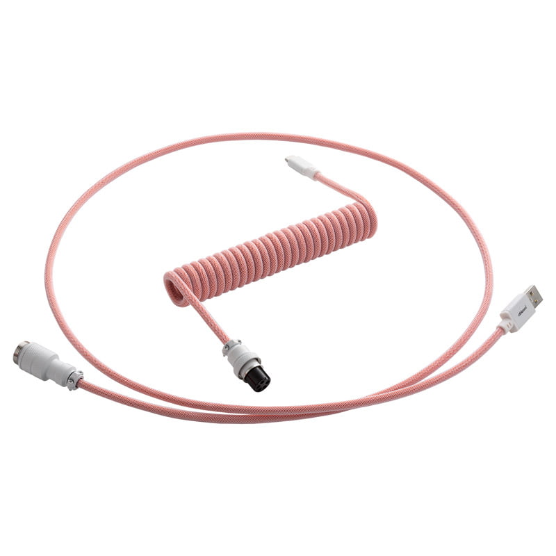 Cablemod Pro Coiled Keyboard Cable Usb A To Usb Type C, Orangesicle - 150cm Usb Kabler - Geekd.dk