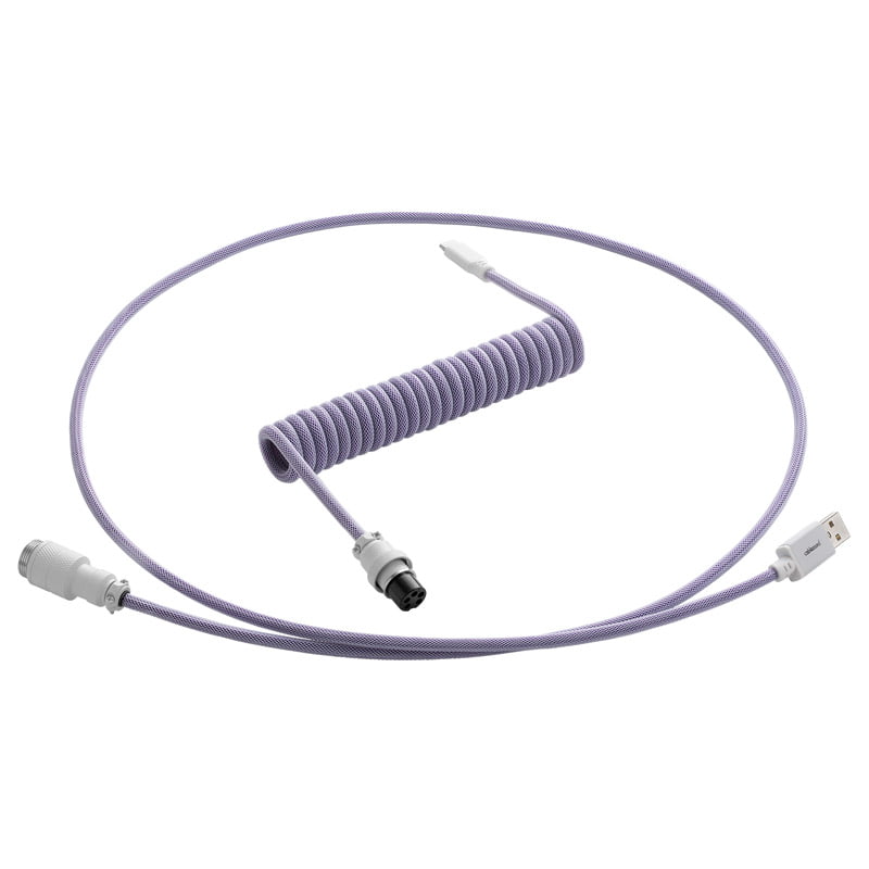 Cablemod Pro Coiled Keyboard Cable Usb A To Usb Type C, Rum Raisin - 150cm Usb Kabler - Geekd.dk