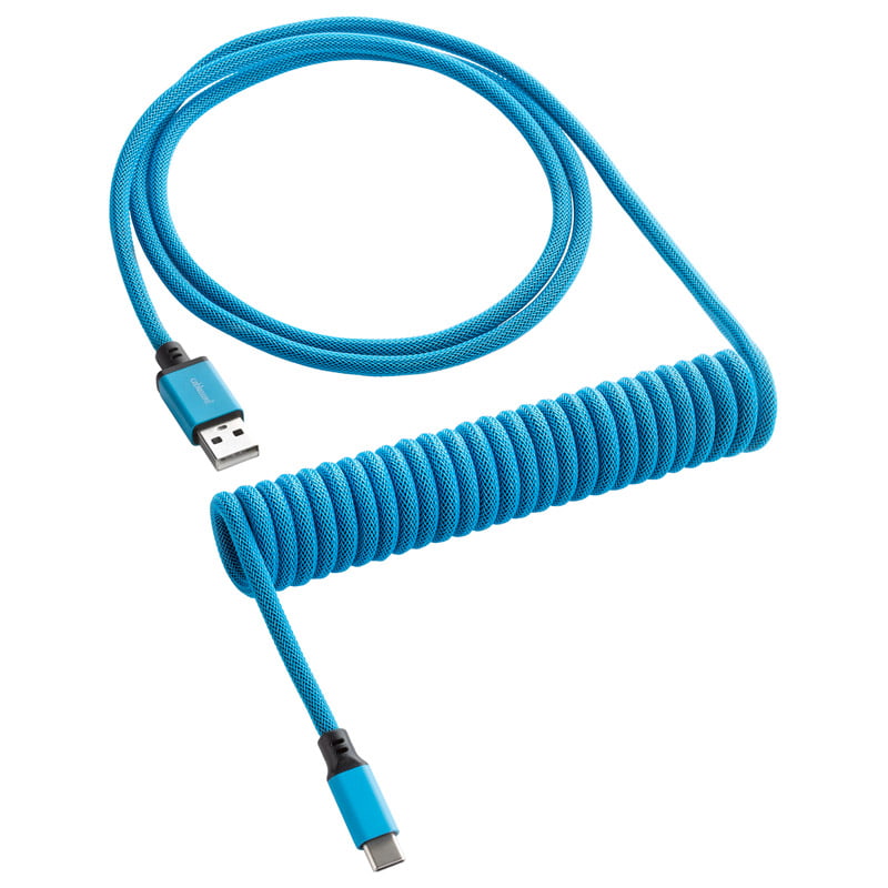 Cablemod Classic Coiled Keyboard Cable Usb A To Usb Type-c, Spectrum Blue - 150 Cm Usb Kabler - Geekd.dk