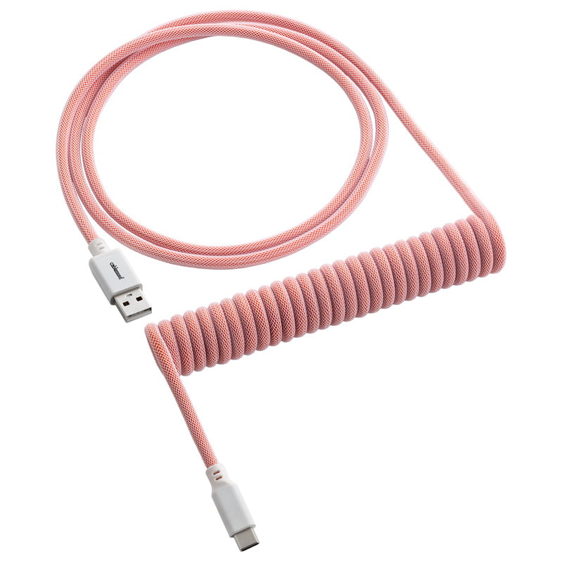 Cablemod Classic Coiled Keyboard Cable Usb-c To Usb Type A, Orangesicle - 150cm Usb Kabler - Geekd.dk