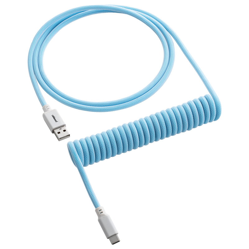 Cablemod Classic Coiled Keyboard Cable Usb-c To Usb Type A, Blueberry Cheesecake - 150cm Usb Kabler - Geekd.dk
