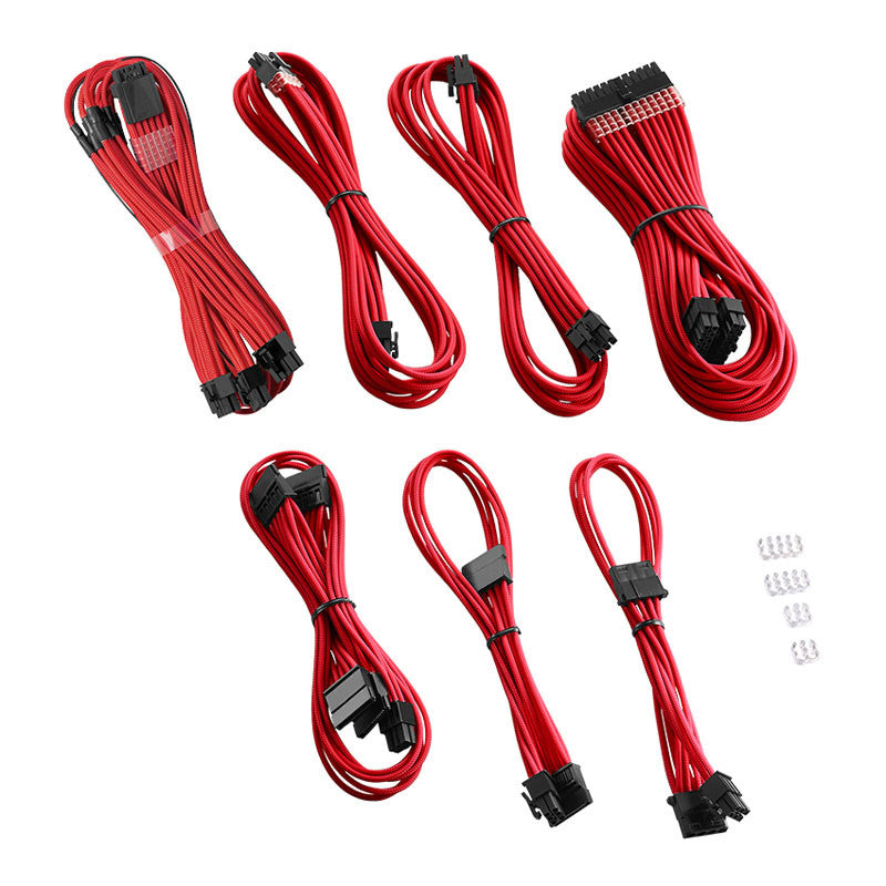 Cablemod C-series Pro Modmesh 12vhpwr Cable Kit For Corsair Rm, Rmi, Rmx (black Label) - Red Kabelforlænger - Geekd.dk