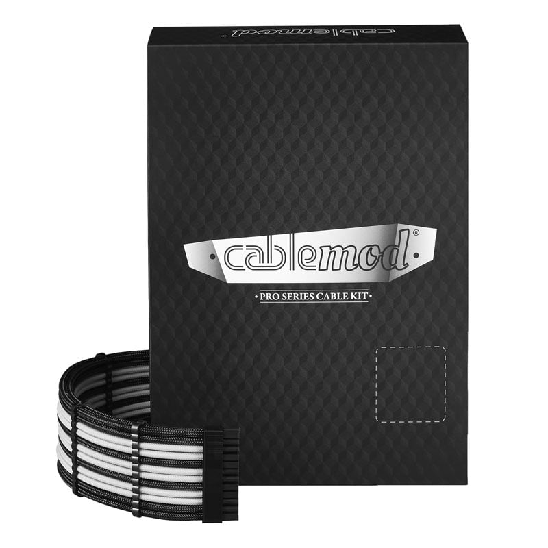 Cablemod Pro Modmesh C-series Axi, Hxi Rm Cable Kit - Black/white Kabelforlænger - Geekd.dk