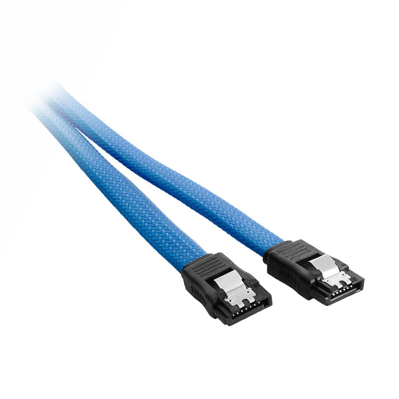 Cablemod Modmesh Sata 3 Cable 30cm - Light Blue Sata Kabel - Geekd.dk