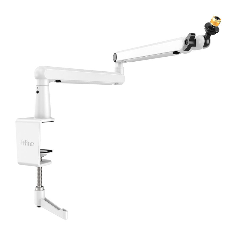 Fifine Bm88w Lavprofileret Mikrofonarm - Hvid - Geekd.dk