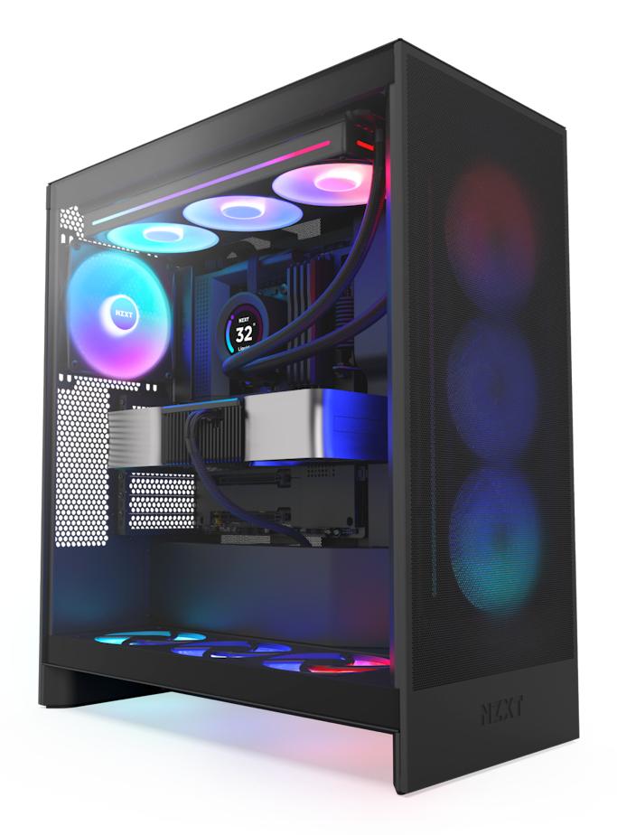 Nzxt H Series H7 Flow Rgb Tårn Atx - Sort Kabinet - Geekd.dk