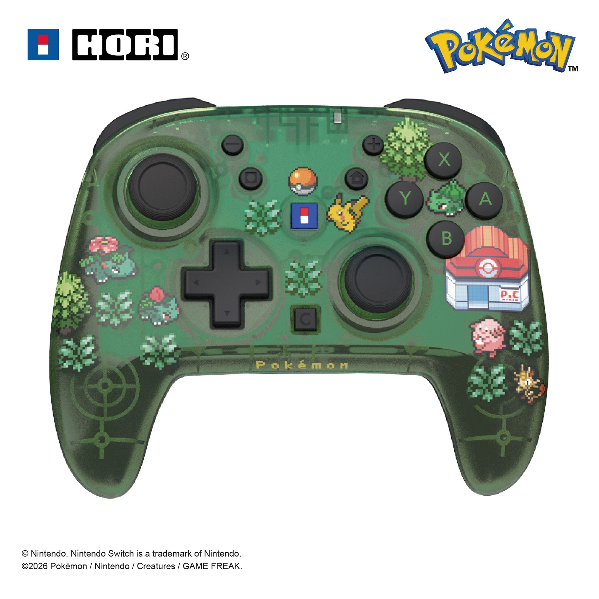 Hori Nsx-215e Trådløs Controller - Sort/grøn - Geekd.dk