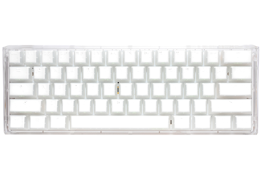 Ducky One 3 - Aura White Nordic - Mini 60% - Cherry Blue - Rgb Tastatur - Geekd.dk