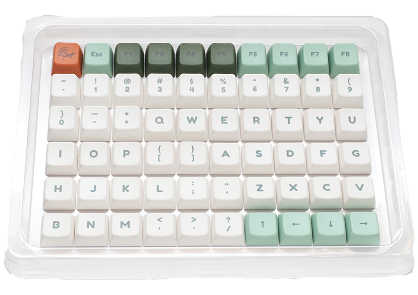 Ducky Dino - 132 Keycap Set - Mda Profile - Pbt Keycaps - Geekd.dk