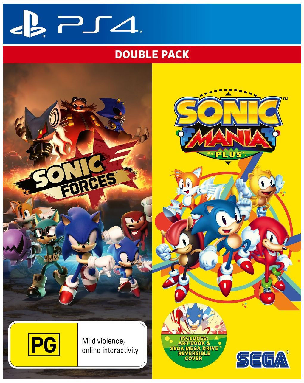 Sonic Mania Plus & Sonic Forces Double Pack Ps4 Spil - Geekd.dk