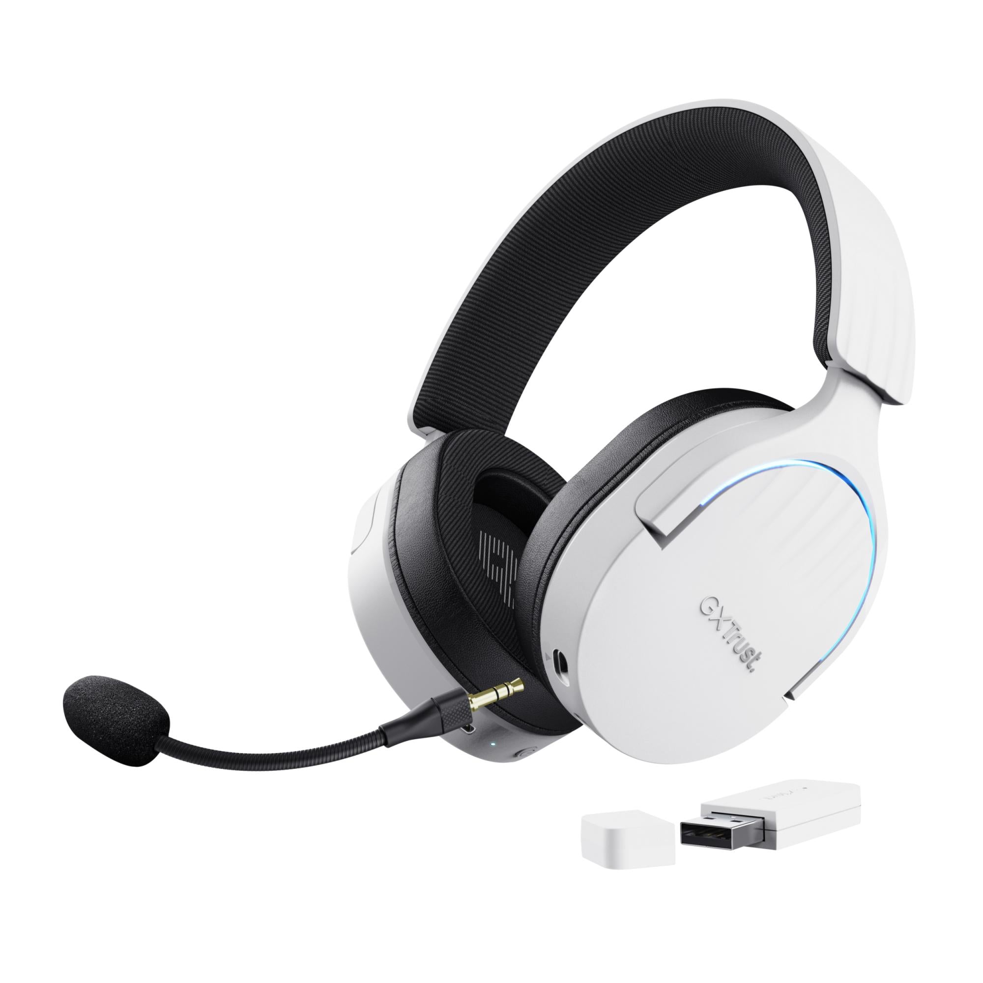 Trust Gxt491w Fayzo Trådløs Headset - Hvid - Geekd.dk