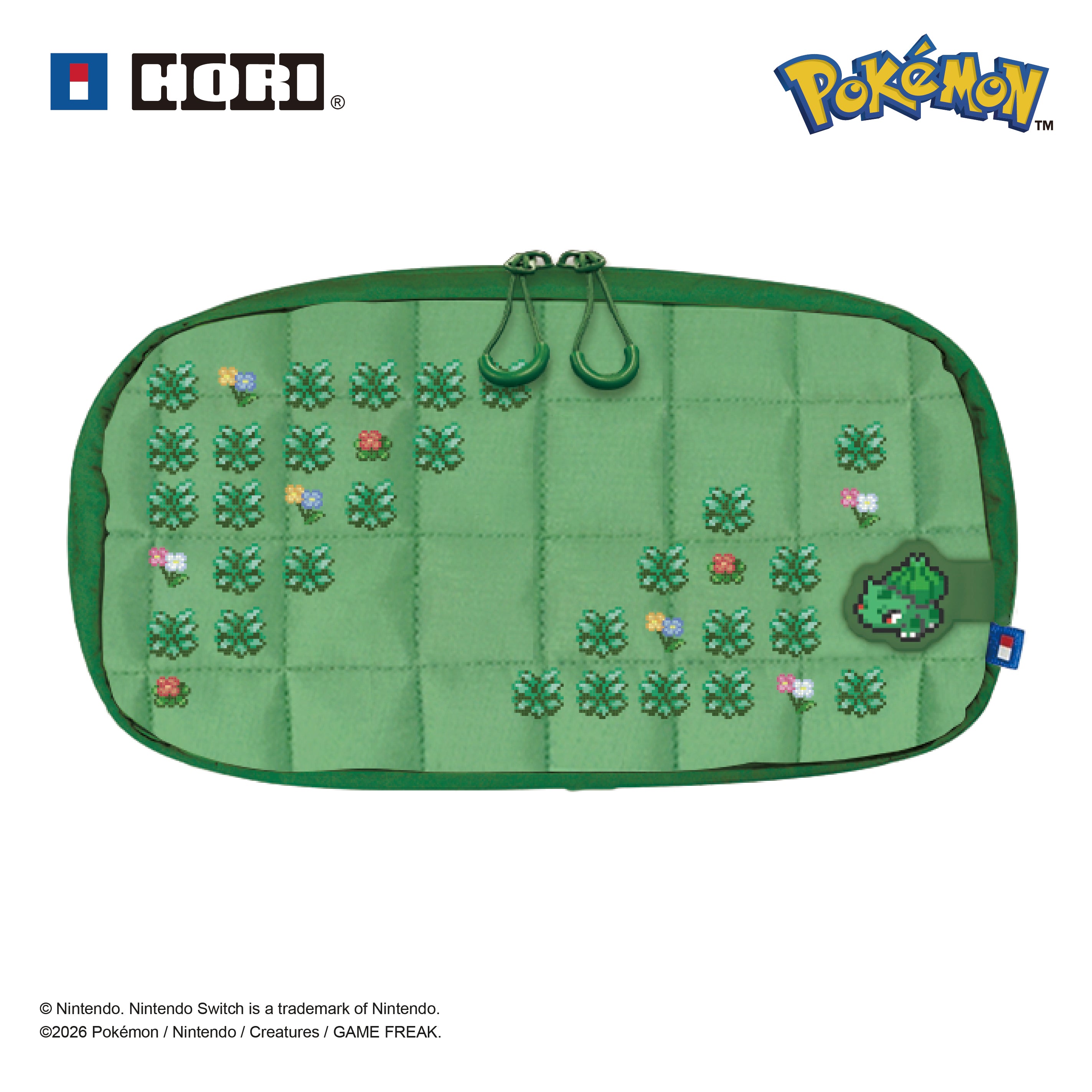 Hori Nsx-192e Pokémon Lommeetui Til Nintendo Switch 2 - Sort/grøn Cover - Geekd.dk