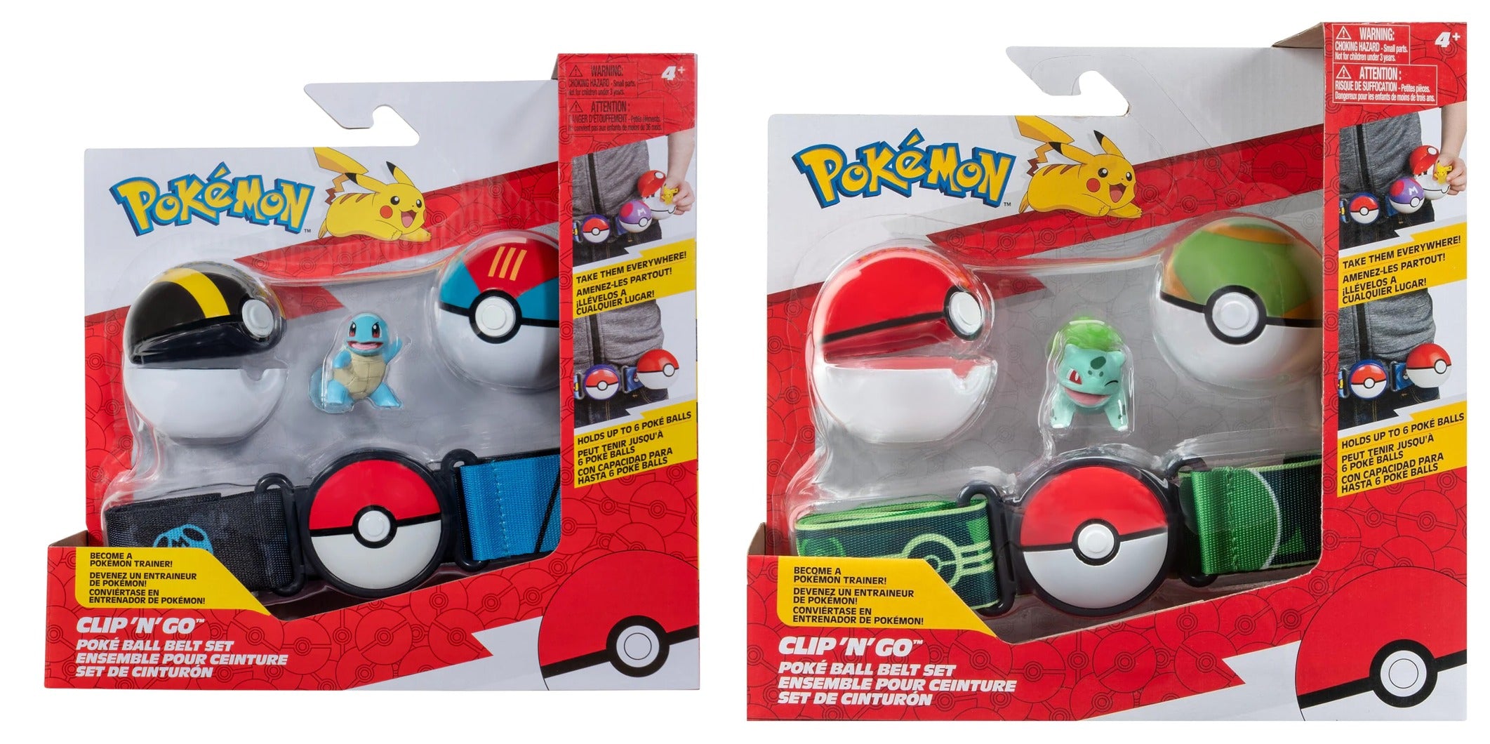 Pokémon Clip N Go Poké Ball Bælte Legetøj - Geekd.dk