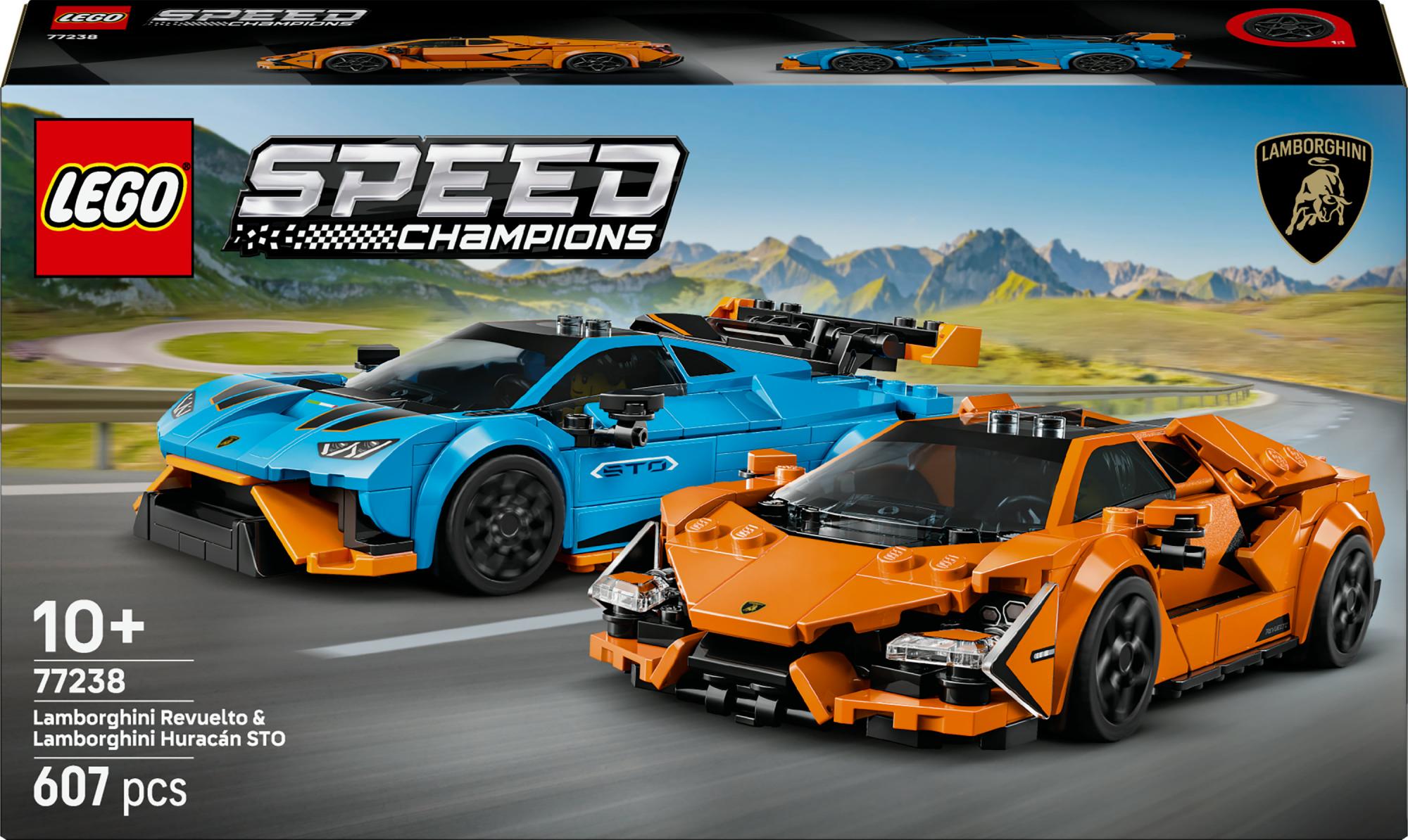 Lego Speed Champions  -  Lamborghini Revuelto & Huracán Sto - Geekd.dk