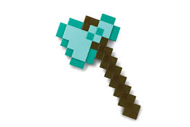 Disguise Minecraft Diamond Axe Legetøjsøkse Legetøjsvåben - Geekd.dk