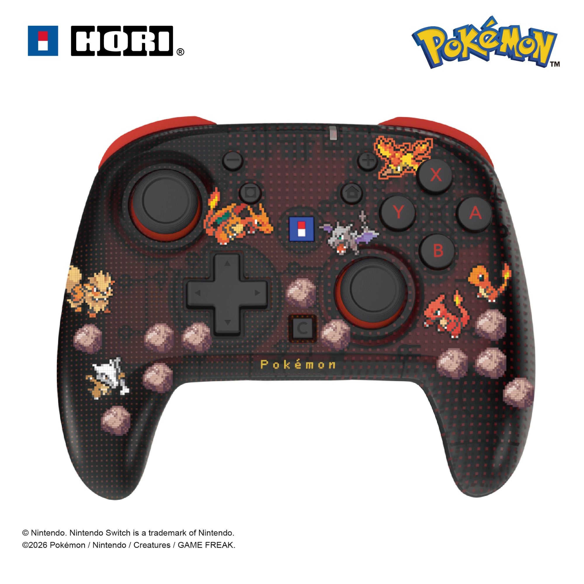 Hori Nsx-198e Trådløs Controller - Rød/sort - Geekd.dk