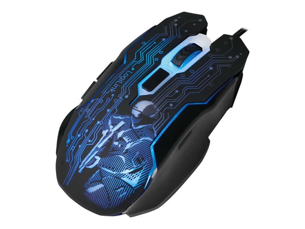 Logilink Gaming Mus Optisk Kabling Sort - Geekd.dk