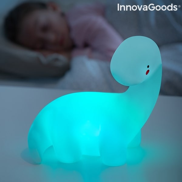 Dinosaur Led Natlampe Med Farveskift