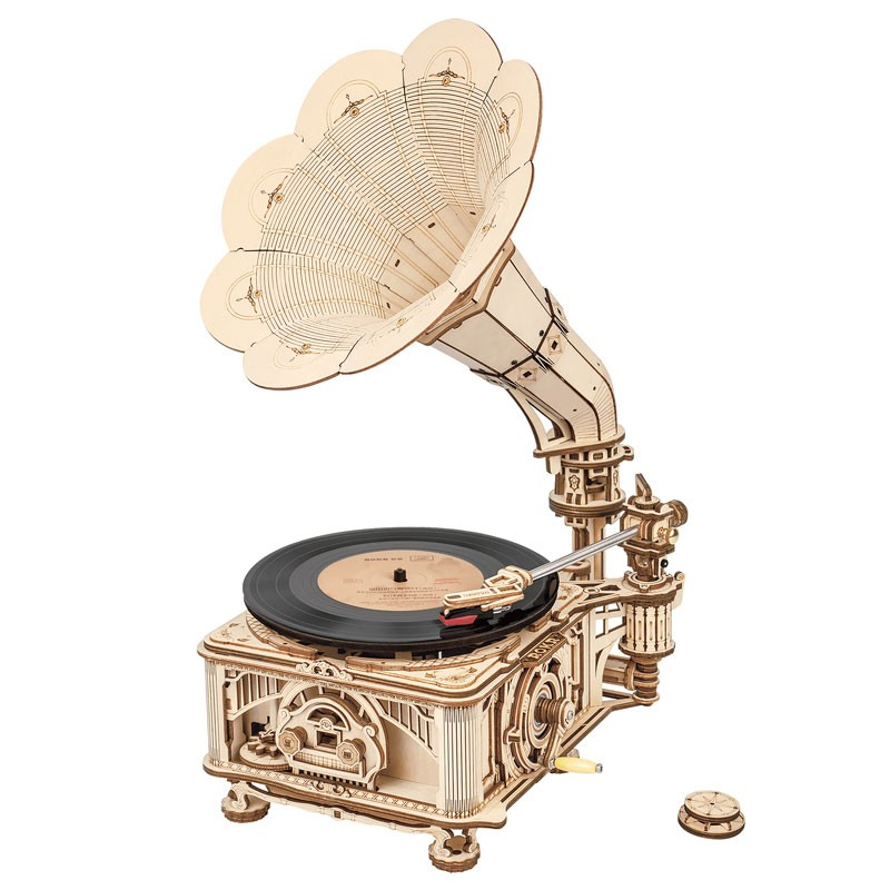3d Elektrisk Grammofon Puslespil Fra Rokrâ¢ (lkb01d)