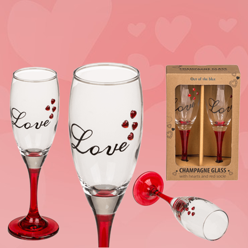 Romantiske Champagneglas