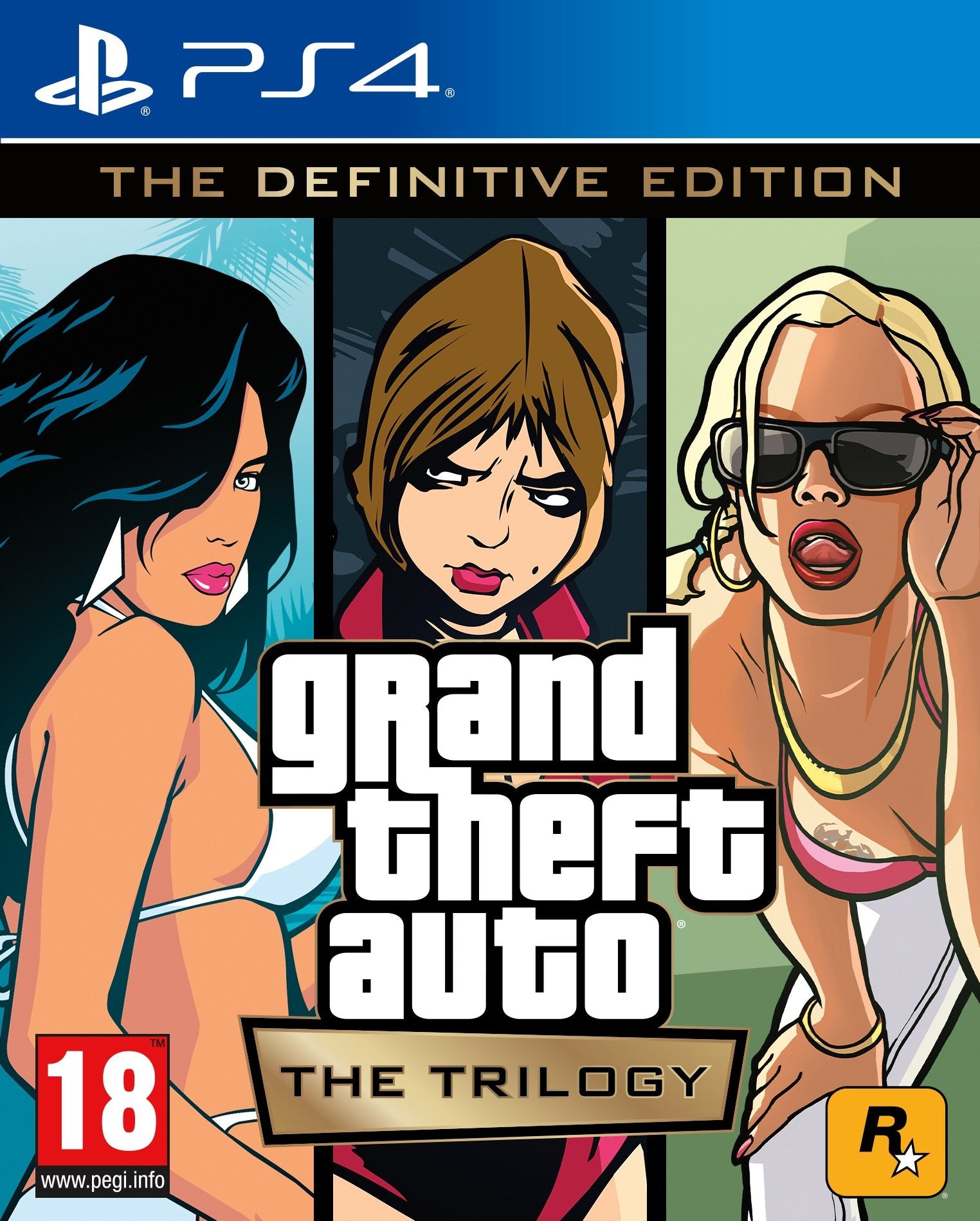 Grand Theft Auto The Trilogy  -  The Definitive Edition - Playstation 4 Ps4 Spil - Geekd.dk