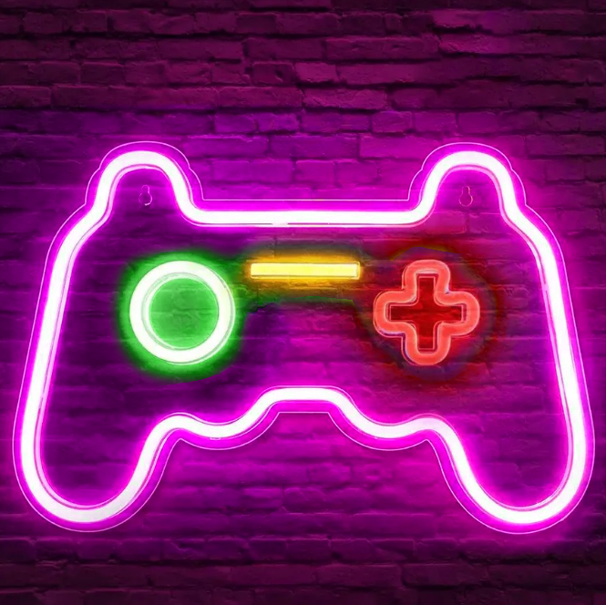 Mecharite - Controller Led Neon Skilt - Pink Lampe - Geekd.dk