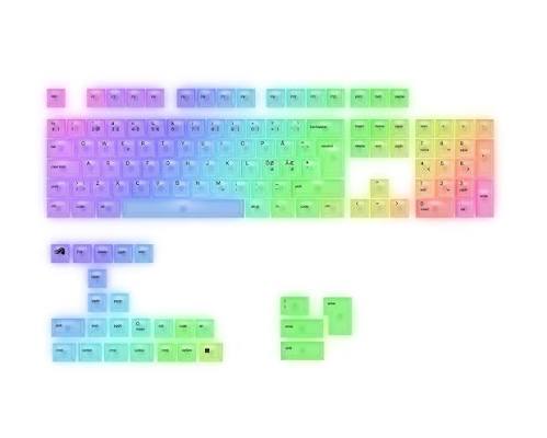 Glorious Polychroma V2 Rgb Keycaps - Nordic Iso (131 Pcs) - Cherry Profile Tastatur - Geekd.dk