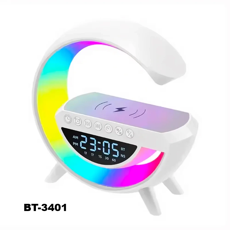 G-shape Led Lampe Med Vilde Funktioner - Hvid - Bt-3401