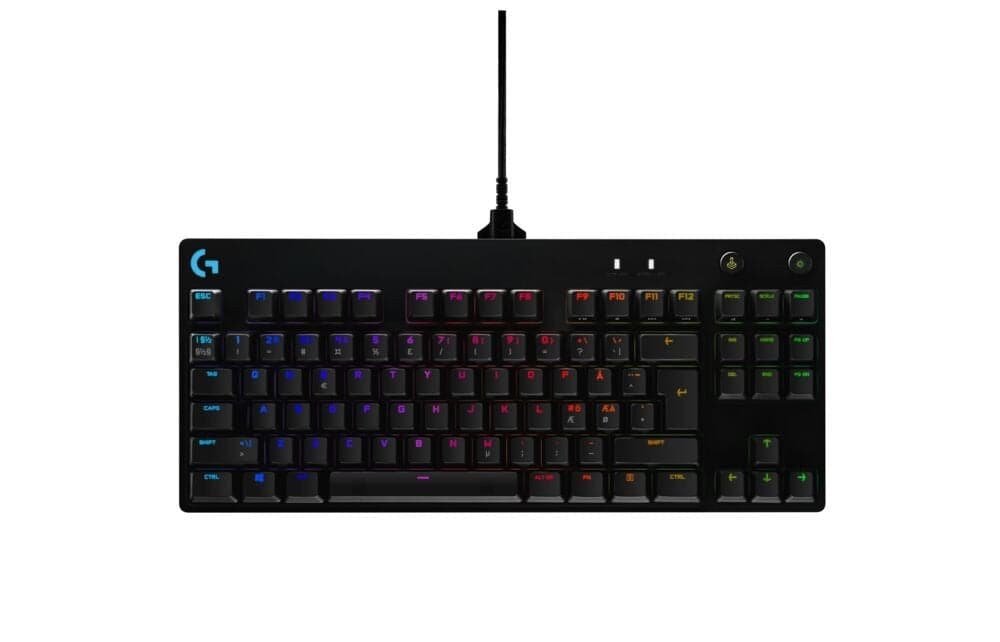 Logitech G Pro Mechanical Gaming Keyboard - Black - Usb - Nordic Tastatur - Geekd.dk