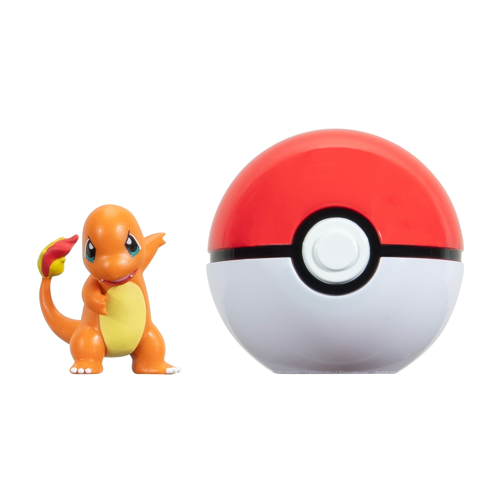 Pokémon Clip ânâ Go  -  Charmander & Poké Ball Figur - Geekd.dk