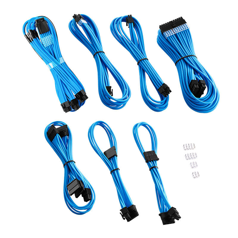 Cablemod C-series Pro Modmesh 12vhpwr Cable Kit For Corsair Rm, Rmi, Rmx (black Label) - Light Blue Kabelforlænger - Geekd.dk