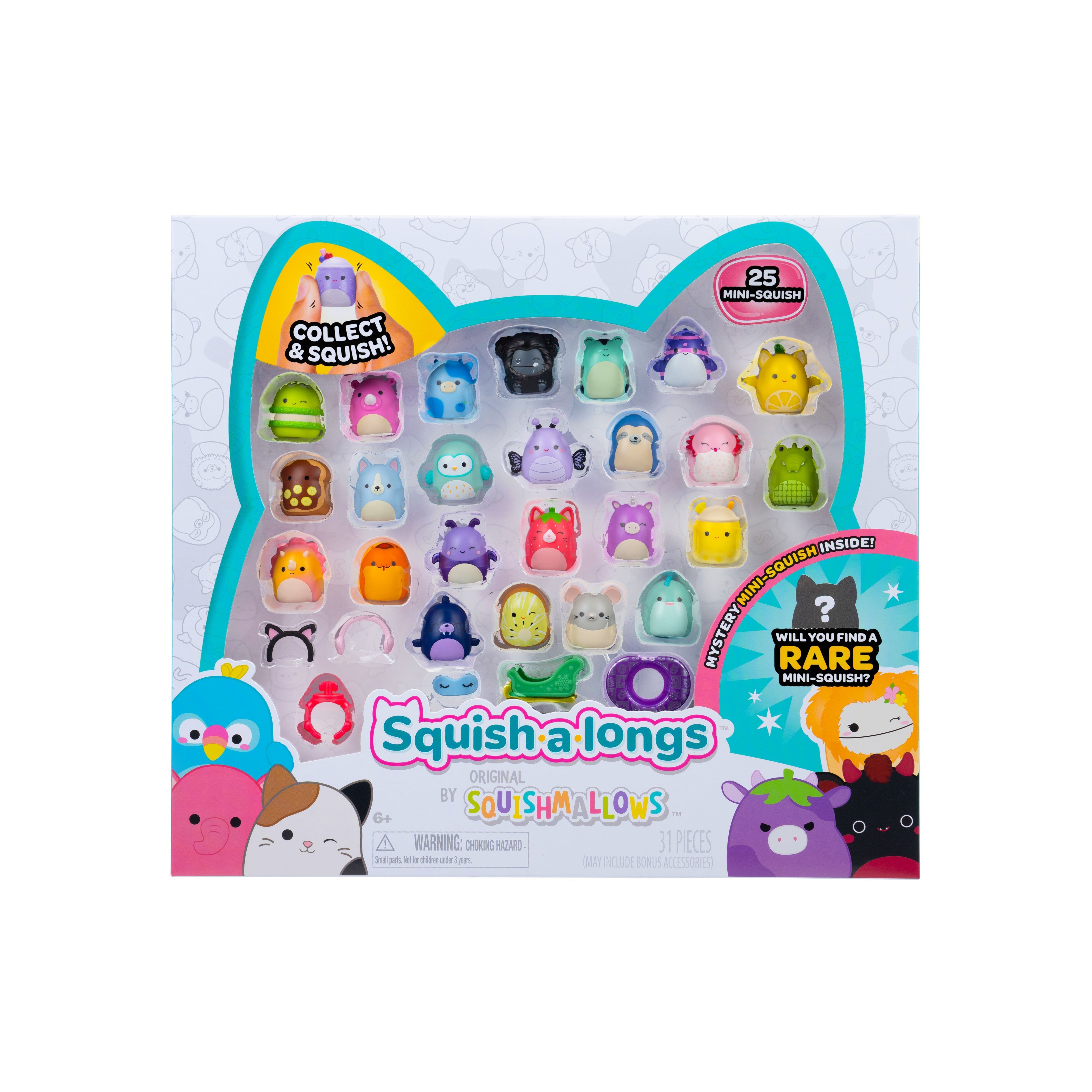 Squish-a-longs Serie 7  -  25 Minifigurer 2,5 Cm - Geekd.dk