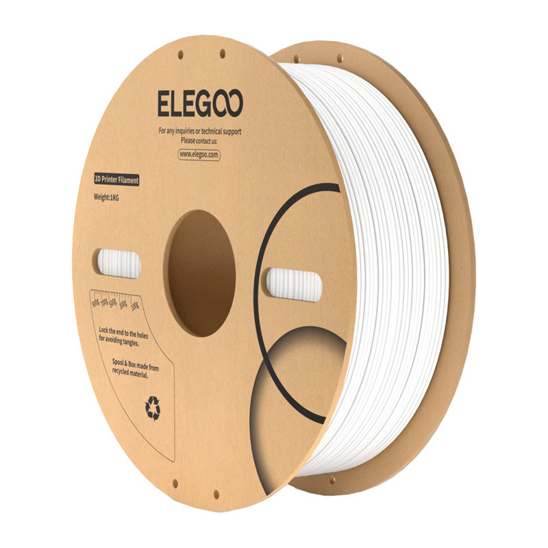 Elegoo Abs Filament  -  Hvid, 1 Kg - Geekd.dk