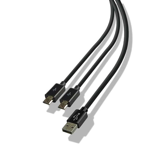 Steelplay Dual Play & Charge  -  3 M Kabel Til Ps4-controllere - Geekd.dk
