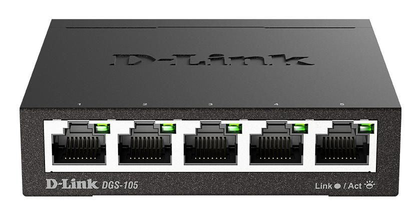 D-link Dgs-105  -  5-port Gigabit-netværksswitch - Geekd.dk