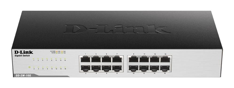 D-link Dgs-1016d  -  16-port Gigabit Desktop-switch - Geekd.dk