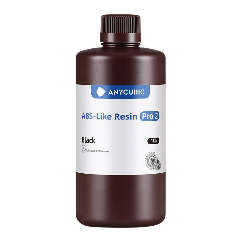 Anycubic Abs-like Resin Pro 2  -  Sort, 1 Kg 3d-printer Resin - Geekd.dk