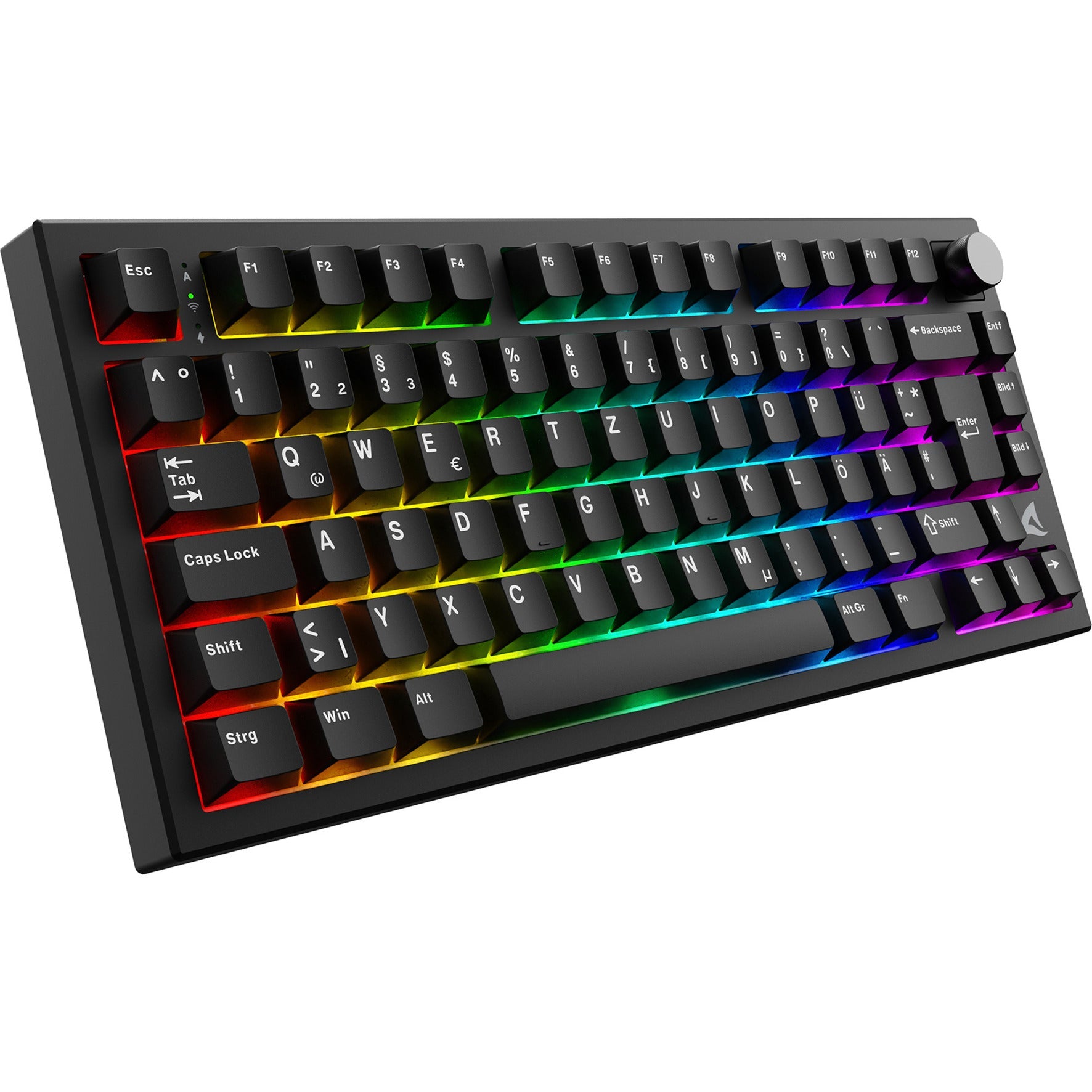 Sharkoon Skiller Sgk55w Mekanisk Tastatur  -  Sort, 75 %, Tysk Layout - Geekd.dk