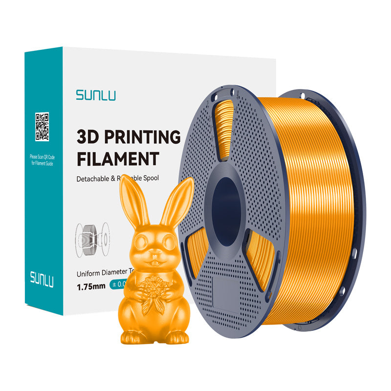 Sunlu Pla+ Silk Filament  -  Messingfarvet, 1,75 Mm, 1 Kg - Geekd.dk
