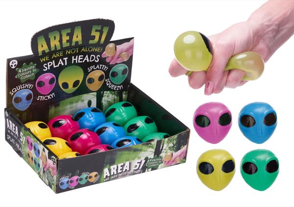Alien-hoved 6 Cm Toys - Fidget Play - Geekd.dk