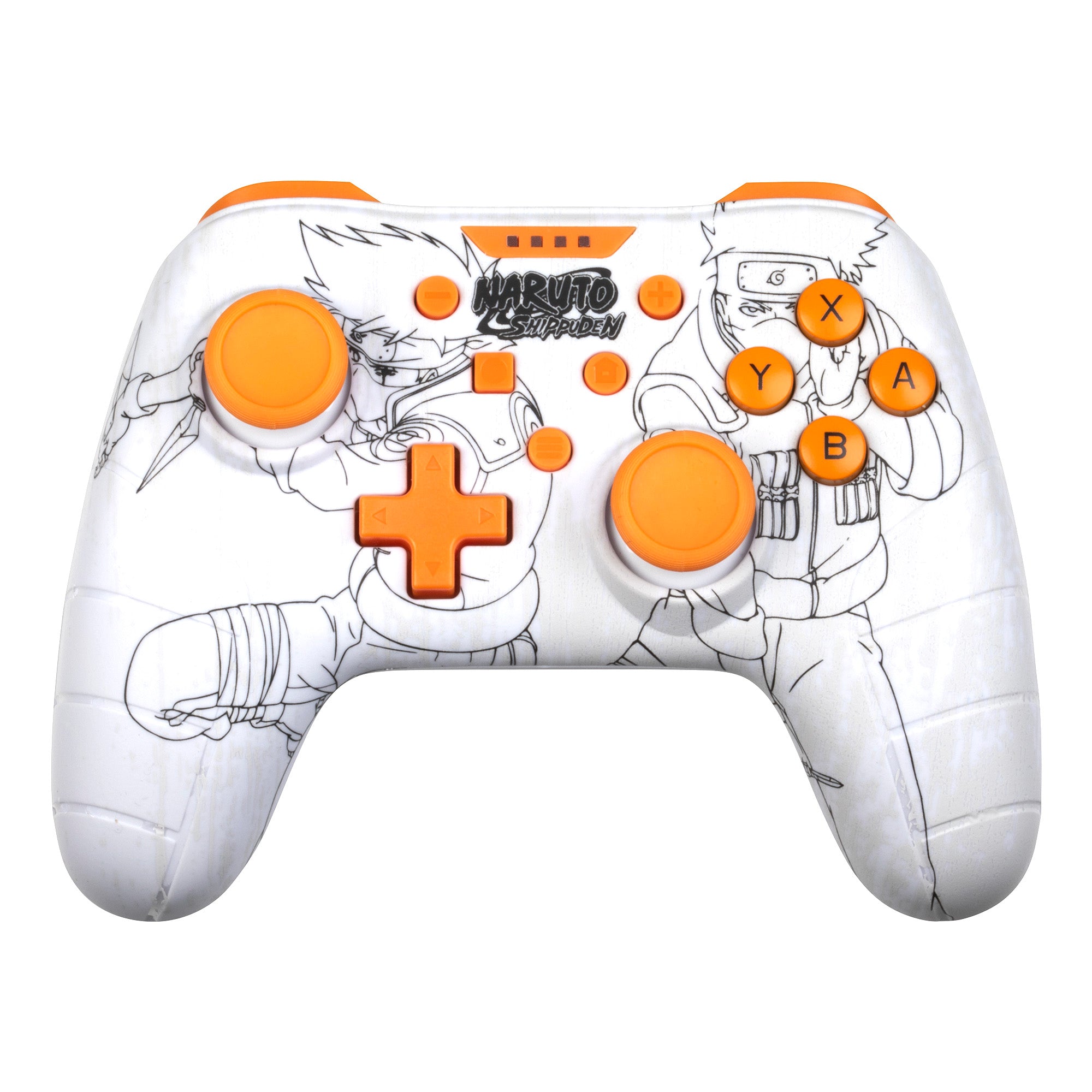 Konix Naruto Kakashi  -  Kablet Controller Til Switch Og Pc  -  Hvid - Geekd.dk