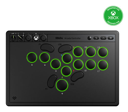 8bitdo Arcade Controller  -  Leverless Til Xbox/pc, Sort - Geekd.dk