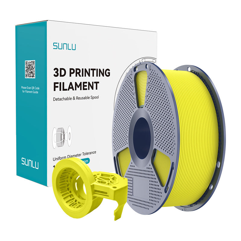 Sunlu Petg High-speed Matte Filament  -  Gul, 1,75 Mm, 1 Kg - Geekd.dk