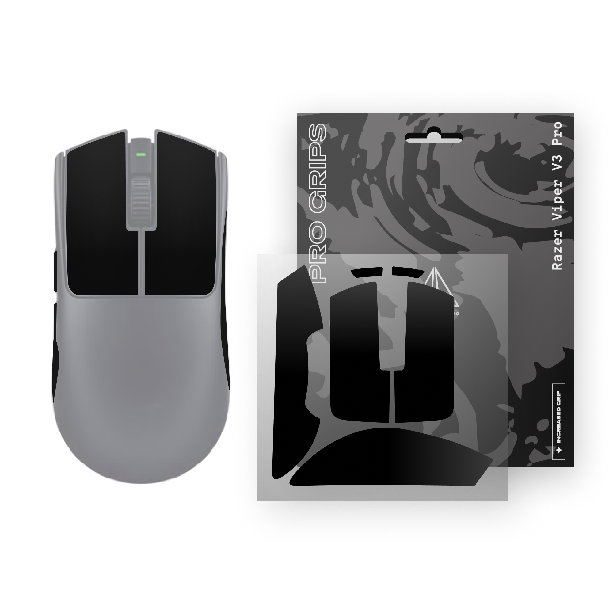 Threepointzero Pro Grips Til Razer Viper V3 Pro Mus Tilbehør - Geekd.dk