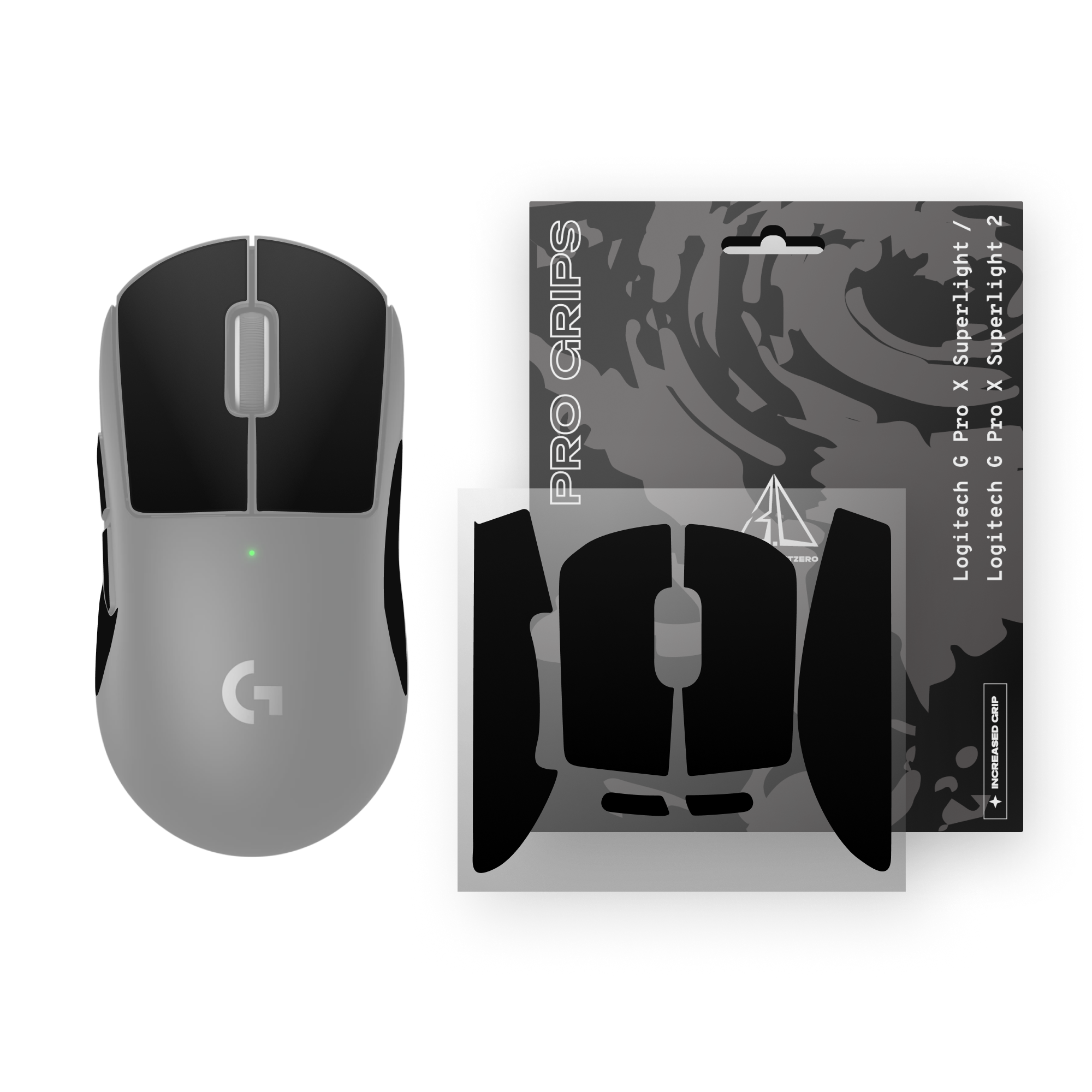 Threepointzero Pro Grips Til Logitech G Pro X Superlight / Superlight 2 Mus Tilbehør - Geekd.dk